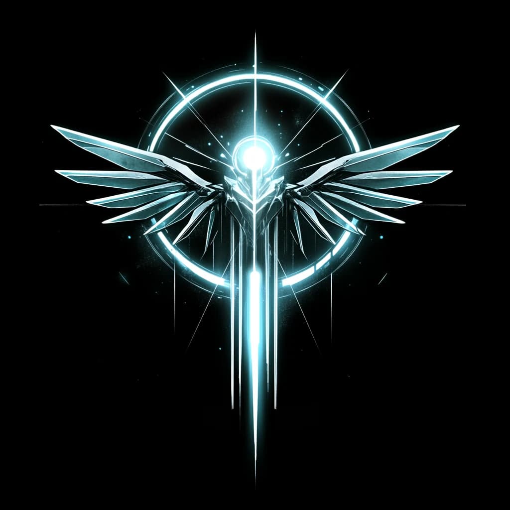 Arch Angel Knight emblem — winged halo above a descending blade. The aegis under which support.archangel.agency operates.